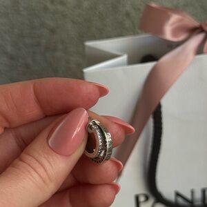 Pandora Silver and White Sparkle Ring